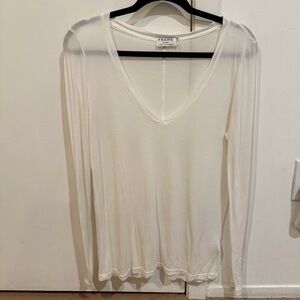 FRAME | V-Neck Long Sleeve, S